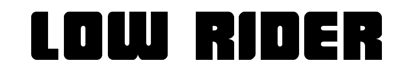 font lowrider